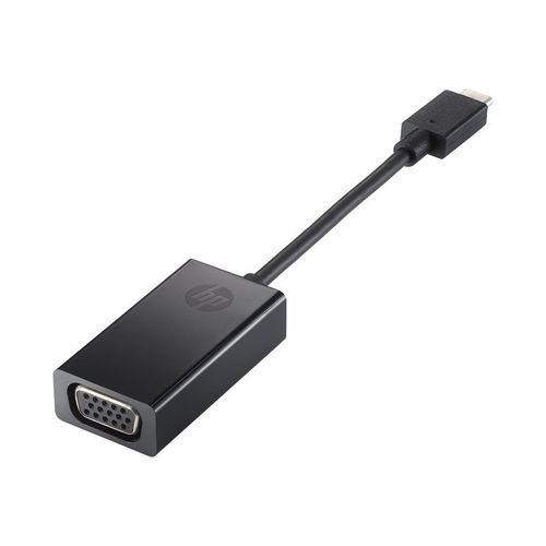 HP - Adaptateur vidéo externe - USB-C - D-Sub - noir - pour OMEN by HP 16; ENVY 13; ENVY x360; Pavilion Aero 13; Pavilion Gaming TG01; Spectre x360