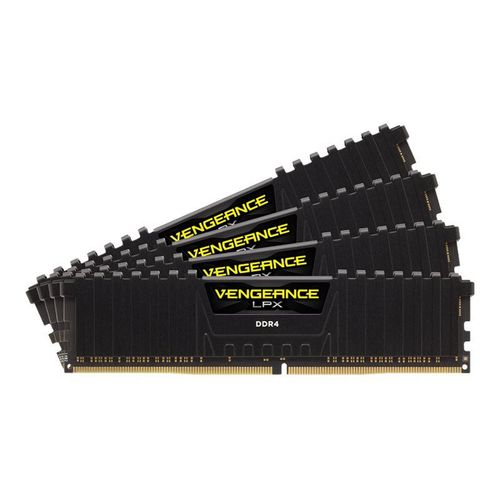 CORSAIR Vengeance LPX - DDR4 - kit - 64 Go: 4 x 16 Go - DIMM 288 broches - 2666 MHz / PC4-21300 - CL16 - 1.2 V - mémoire sans tampon - non ECC - noir