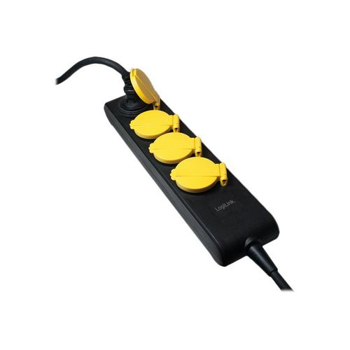 LogiLink - Coupe-circuit - CA 250 V - 3680 Watt - entrée : bipolaire - connecteurs de sortie : 4 - 1.4 m cordon