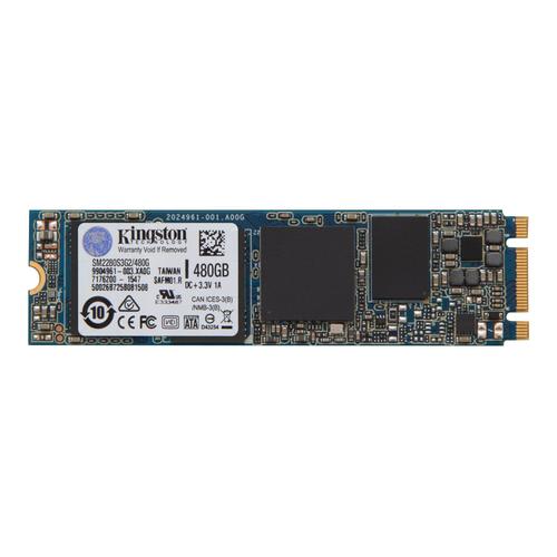 Kingston SSDNow - SSD - 480 Go - interne - M.2 2280 (recto-verso) - SATA 6Gb/s