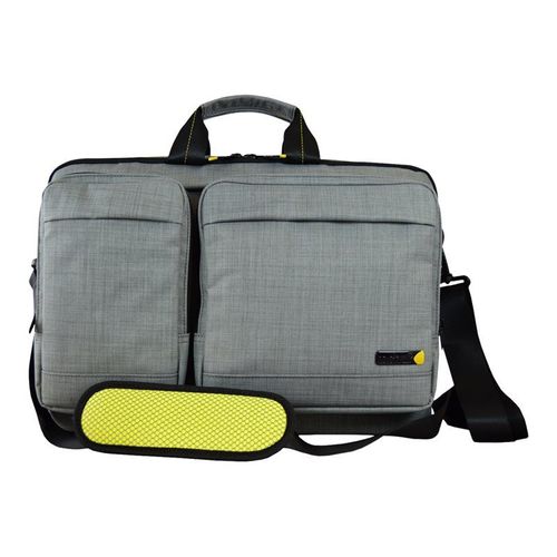 techair EVO Magnetic Laptop Shoulder Bag - Sacoche pour ordinateur portable - 15.6" - gris texturé