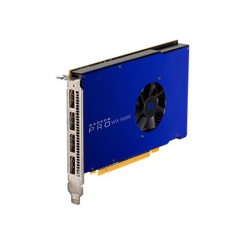 AMD Radeon Pro WX5100 - Carte graphique - Radeon Pro WX 5100 - 8 Go GDDR5 - PCIe 3.0 x16 - 4 x DisplayPort