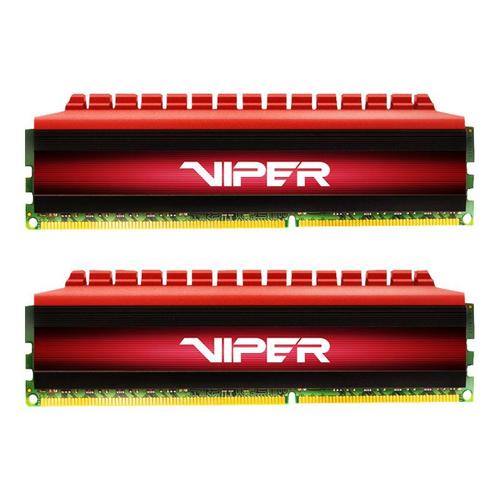 Patriot Extreme Performance Viper 4 Series - DDR4 - kit - 32 Go: 2 x 16 Go - DIMM 288 broches - 3200 MHz / PC4-25600 - CL16 - 1.35 V - mémoire sans tampon - non ECC - noir/rouge