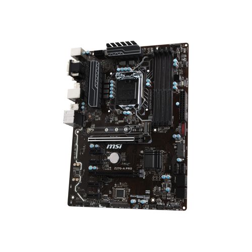 MSI Z270-A PRO - Carte-mère - ATX - LGA1151 Socket - Z270 Chipset - USB 3.1 Gen 1 - Gigabit LAN - carte graphique embarquée (unité centrale requise) - audio HD (8 canaux)
