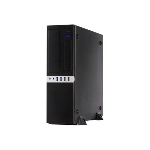 Inter-Tech IT-503 - SFF - mini ATX - pas d'alimentation (TFX12V) - noir mat - USB/Audio