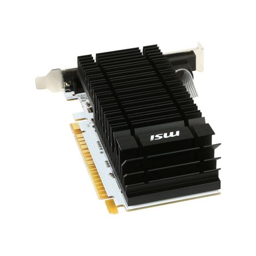 MSI N730K-2GD3H/LP - Carte graphique - GF GT 730 - 2 Go DDR3 - PCIe 2.0 x16 profil bas - DVI, D-Sub, HDMI - san ventilateur