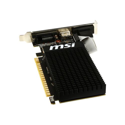 MSI GT 710 2GD3H LP - Carte graphique - GF GT 710 - 2 Go DDR3 - PCIe 2.0 x16 profil bas - DVI, D-Sub, HDMI