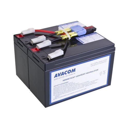 AVACOM - Batterie d'onduleur (équivalent à : APC RBC48) - 1 x batterie - Acide de plomb - 168 Wh - pour P/N: DLA750, SMT750, SMT750TW, SMT750US, SUA750ICH, SUA750ICH-45, SUA750IX38, SUA750-TW
