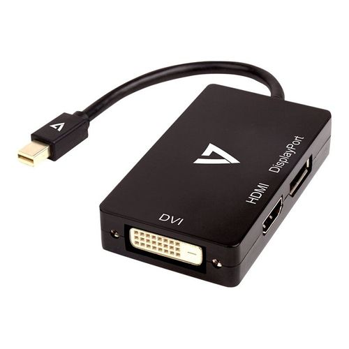 V7 - Adaptateur vidéo externe - Mini DisplayPort - DVI, HDMI, DisplayPort - noir