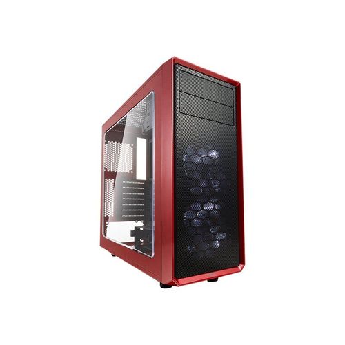 Fractal Design Focus G - Tour - ATX - panneau latéral fenêtré - pas d'alimentation (ATX) - rouge mystique - USB/Audio