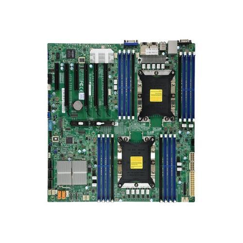 SUPERMICRO X11DPI-NT - Carte-mère - ATX étendu - Socket P - 2 CPU pris en charge - C622 Chipset - USB 3.0 - 2 x 10 Gigabit LAN - carte graphique embarquée