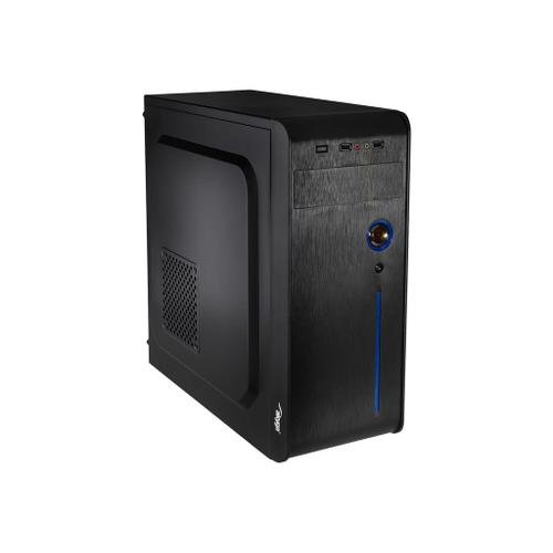 Akyga AK939BL - Tour - ATX - pas d'alimentation (ATX) - noir avec inserts bleus - USB/Audio