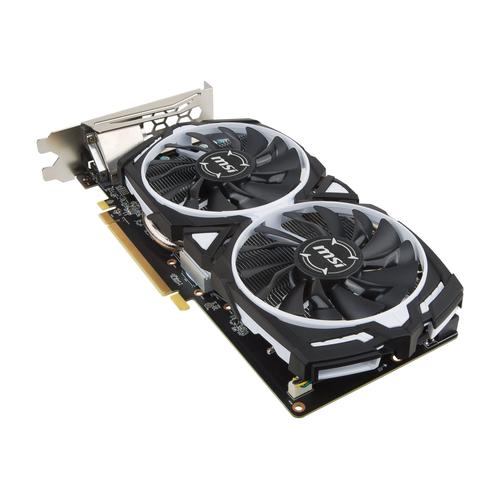 MSI RX 570 ARMOR 8G OC - Carte graphique - Radeon RX 570 - 8 Go GDDR5 - PCIe 3.0 x16 - DVI, HDMI, 3 x DisplayPort - noir, blanc