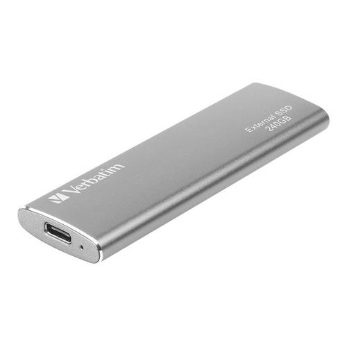 Verbatim Vx500 - SSD - 240 Go - externe (portable) - USB 3.1 Gen 2 (USB-C connecteur) - gris sidéral