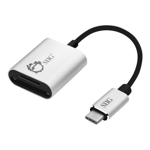 SIIG USB-C 2-in-1 Card Reader - Lecteur de carte - 2 en 1 (Multi-Format) - USB 3.0