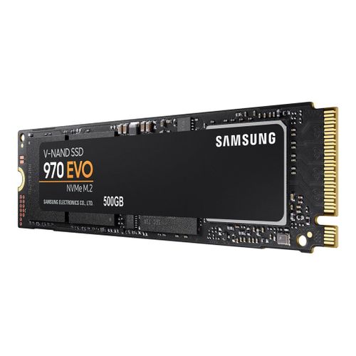 Samsung 970 EVO MZ-V7E500BW - SSD - chiffré - 500 Go - interne - M.2 2280 - PCIe 3.0 x4 (NVMe) - AES 256 bits - TCG Opal Encryption 2.0