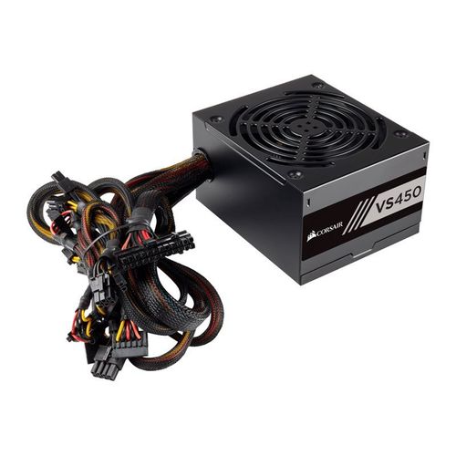 CORSAIR VS Series VS450 - Alimentation électrique (interne) - ATX12V 2.31/ EPS12V 2.92 - 80 PLUS - CA 100-240 V - 450 Watt - PFC active - Royaume-Uni