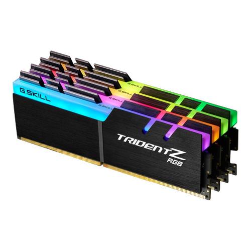 G.Skill TridentZ RGB Series - AMD Edition - DDR4 - kit - 32 Go: 4 x 8 Go - DIMM 288 broches - 3200 MHz / PC4-25600 - CL16 - 1.35 V - mémoire sans tampon - non ECC