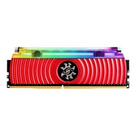 XPG SPECTRIX D80 Liquid Cooling - DDR4 - kit - 16 Go: 2 x 8 Go - DIMM 288 broches - 3600 MHz / PC4-28800 - CL17 - 1.35 V - mémoire sans tampon - non ECC - rouge