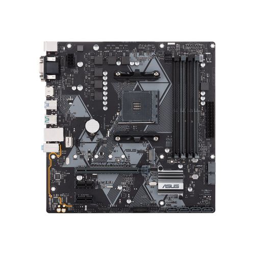 ASUS PRIME B450M-A - Carte-mère - micro ATX - Socket AM4 - AMD B450 Chipset - USB 3.1 Gen 1, USB 3.1 Gen 2 - Gigabit LAN - carte graphique embarquée (unité centrale requise) - audio HD (8 canaux)