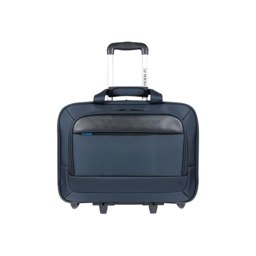 Mobilis Trolley Sacoche à roulettes pour ordinateur portable 14-16" - Bleu marine et noir