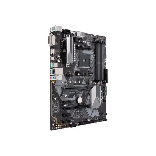 ASUS PRIME B450-PLUS - Carte-mère - ATX - Socket AM4 - AMD B450 Chipset - USB 3.1 Gen 1, USB 3.1 Gen 2, USB-C Gen1 - Gigabit LAN - carte graphique embarquée (unité centrale requise) - audio HD (8...