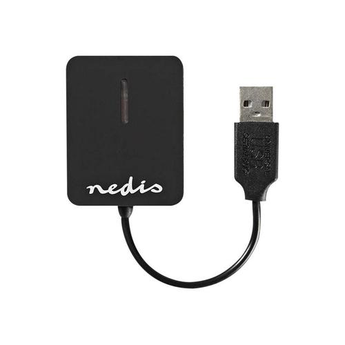 Nedis CRDRU2300BK - Lecteur de carte - tout-en-un (MS PRO, SD, xD, MS PRO Duo, miniSD, TransFlash, SDHC, microSDHC) - USB 2.0