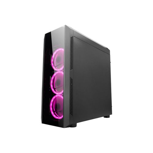Boitier PC Moyen Tour ATX Chieftec Scorpion II GL-02B RGB avec panneaux vitrés - Noir