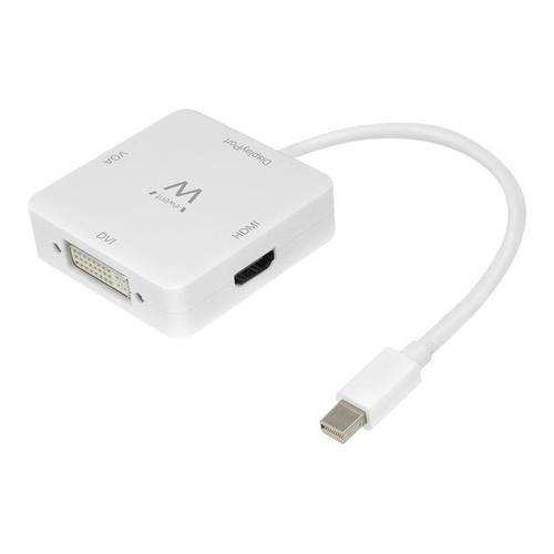 Ewent EW9863 - Adaptateur vidéo externe - Mini DisplayPort - DVI, HDMI, VGA - blanc