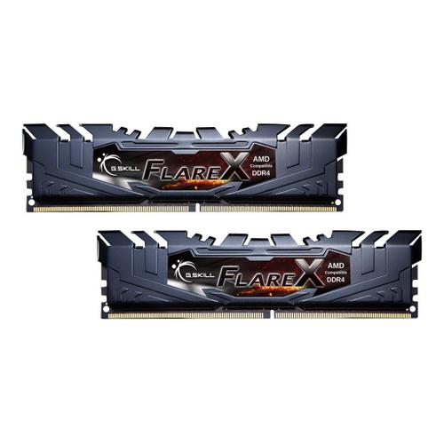 G.Skill Flare X series - AMD Edition - DDR4 - kit - 16 Go: 2 x 8 Go - DIMM 288 broches - 3200 MHz / PC4-25600 - CL16 - 1.35 V - mémoire sans tampon - non ECC