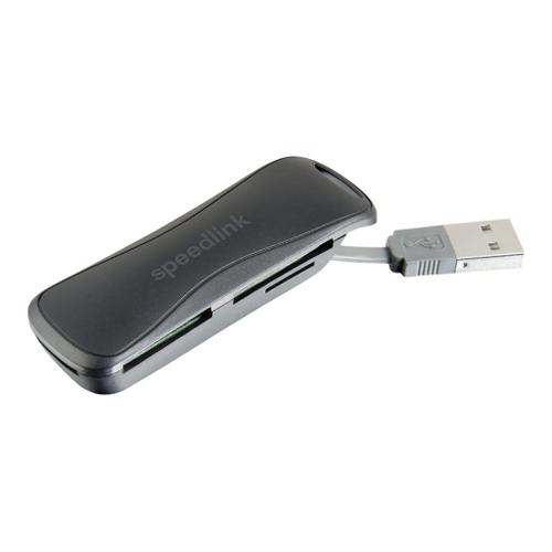 SPEEDLINK CARREA Portable - Lecteur de carte (MS, MMC, SD, TransFlash, microSD, MS Micro) - USB 2.0