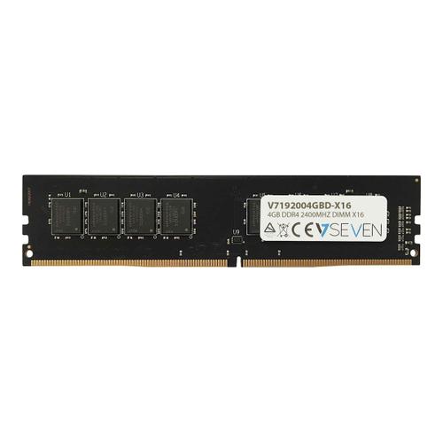 V7 - DDR4 - module - 4 Go - DIMM 288 broches - 2400 MHz / PC4-19200 - CL17 - 1.2 V - mémoire sans tampon - non ECC