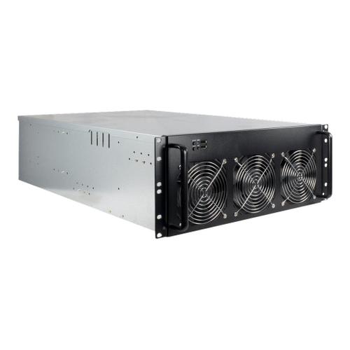 Inter-Tech 4W2 Mining Rack - Montable sur rack - 4U - ATX - pas d'alimentation (ATX) - USB