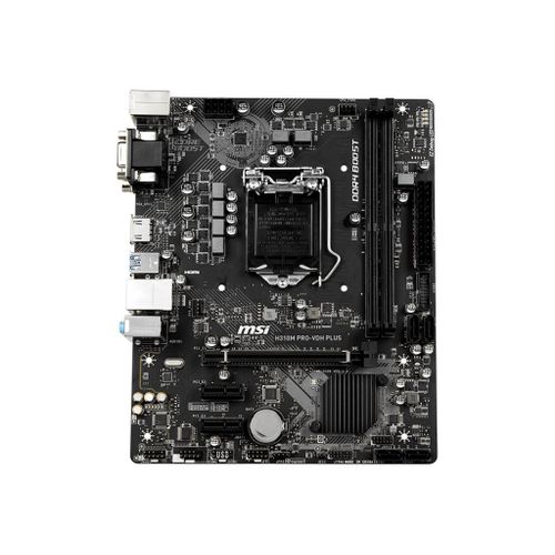 MSI H310M PRO-VDH PLUS - Carte-mère - micro ATX - LGA1151 Socket - H310 Chipset - USB 3.1 Gen 1 - Gigabit LAN - carte graphique embarquée (unité centrale requise) - audio HD (8 canaux)
