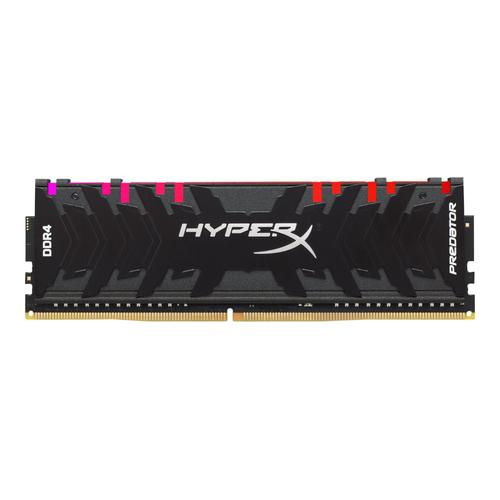 HyperX Predator RGB - DDR4 - module - 16 Go - DIMM 288 broches - 3200 MHz / PC4-25600 - CL16 - 1.35 V - mémoire sans tampon - non ECC - noir
