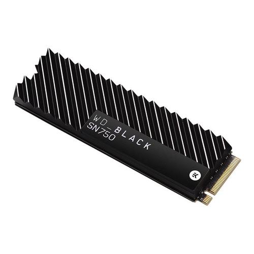 WD Black SN750 NVMe SSD WDBGMP0010BNC - SSD - 1 To - interne - M.2 2280 - PCIe 3.0 x4 (NVMe) - dissipateur de chaleur intégré