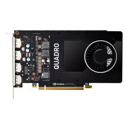 NVIDIA Quadro P2200 - Carte graphique - Quadro P2200 - 5 Go GDDR5X - PCIe 3.0 x16 - 4 x DisplayPort - pour Workstation Z2 G4 (MT), Z2 G5 (tour), Z4 G4, Z6 G4, Z8 G4; ZCentral 4R