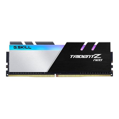 G.Skill TridentZ Neo Series - DDR4 - kit - 32 Go: 4 x 8 Go - DIMM 288 broches - 3000 MHz / PC4-24000 - CL16 - 1.35 V - mémoire sans tampon - non ECC - noir brossé, Noir aluminium brossé...