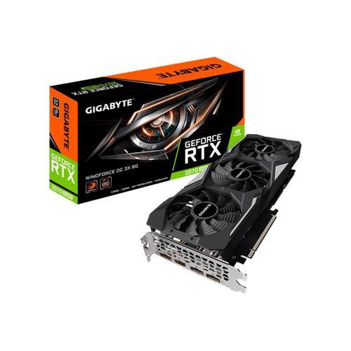 Gigabyte GeForce RTX 2070 SUPER WINDFORCE OC 3X 8G - OC Edition - carte graphique - GF RTX 2070 SUPER - 8 Go GDDR6 - PCIe 3.0 x16 - HDMI, 3 x DisplayPort