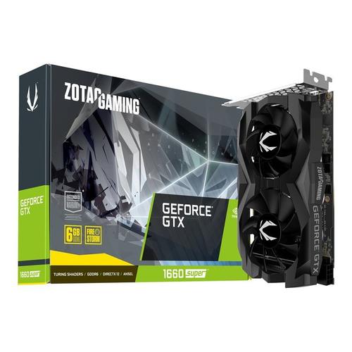 ZOTAC GAMING GeForce GTX 1660 SUPER Twin Fan - Carte graphique - GF GTX 1660 SUPER - 6 Go GDDR5 - PCIe 3.0 x16 - HDMI, 3 x DisplayPort