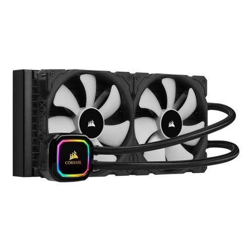 CORSAIR iCUE H115i RGB PRO XT - Système de refroidissement liquide de processeur - (pour : LGA1156, LGA1155, LGA2011, LGA1150, LGA1151, AM4, LGA2066, LGA1200) - aluminium avec embase en cuivre -...