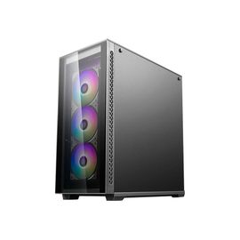 DeepCool MATREXX 70 ADD-RGB 3F - Tour - ATX étendu - panneau latéral fenêtré (verre trempé) (ATX / PS/2) - USB/Audio