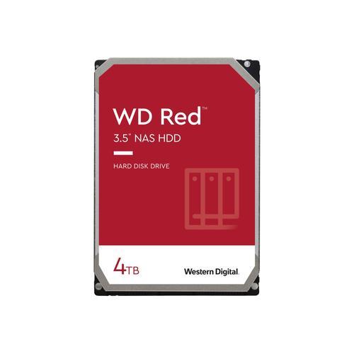 WD Red WD40EFAX - Disque dur - 4 To - interne - 3.5" - SATA 6Gb/s - 5400 tours/min - mémoire tampon : 256 Mo