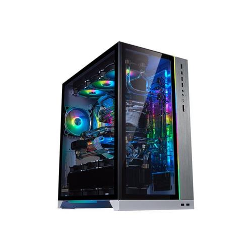 Lian Li PC-O11D XL ROG - ROG Certified Edition - tour - ATX étendu - panneau latéral fenêtré (verre trempé) - pas d'alimentation - argent - USB/Audio