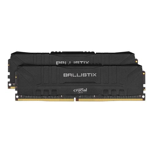 Ballistix - DDR4 - kit - 16 Go: 2 x 8 Go - DIMM 288 broches - 3200 MHz / PC4-25600 - CL16 - 1.35 V - mémoire sans tampon - non ECC - noir