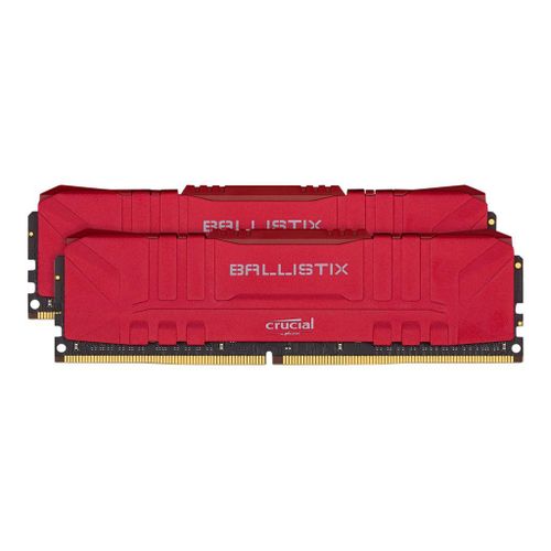 Ballistix - DDR4 - kit - 32 Go: 2 x 16 Go - DIMM 288 broches - 2666 MHz / PC4-21300 - CL16 - 1.2 V - mémoire sans tampon - non ECC - rouge