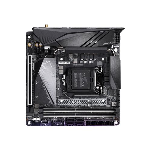 Gigabyte Z490I AORUS ULTRA - 1.X - carte-mère - mini ITX - Socket LGA1200 - Z490 Chipset - USB-C Gen2, USB-C Gen1, USB 3.2 Gen 1, USB 3.2 Gen 2 - 2.5 Gigabit LAN, Wi-Fi, Bluetooth - carte...