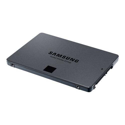 Samsung 870 QVO MZ-77Q4T0BW - SSD - chiffré - 4 To - interne - 2.5" - SATA 6Gb/s - mémoire tampon : 4 Go - AES 256 bits - TCG Opal Encryption
