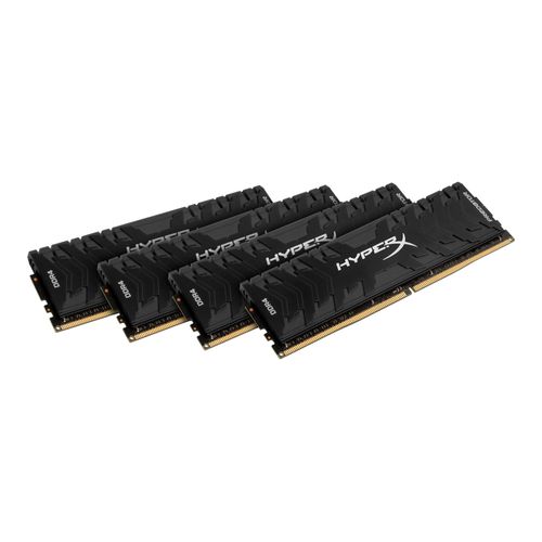 HyperX Predator - DDR4 - kit - 128 Go: 4 x 32 Go - DIMM 288 broches - 2666 MHz / PC4-21300 - CL15 - 1.35 V - mémoire sans tampon - non ECC - noir