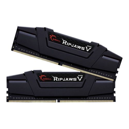 G.Skill Ripjaws V - DDR4 - kit - 16 Go: 2 x 8 Go - DIMM 288 broches - 3600 MT/s / PC4-28800 - CL18 - 1.35 V - mémoire sans tampon - non ECC - noir classique